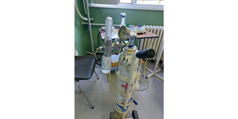 Kosjeric health center is now able to deliver oxygen to patient with Covid-19 pneumonia.